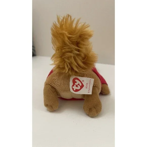 2011 TY Beanie Babies Alvin And The Chipmunks Movie Plush 7" With Original Tags - Picture 7 of 14
